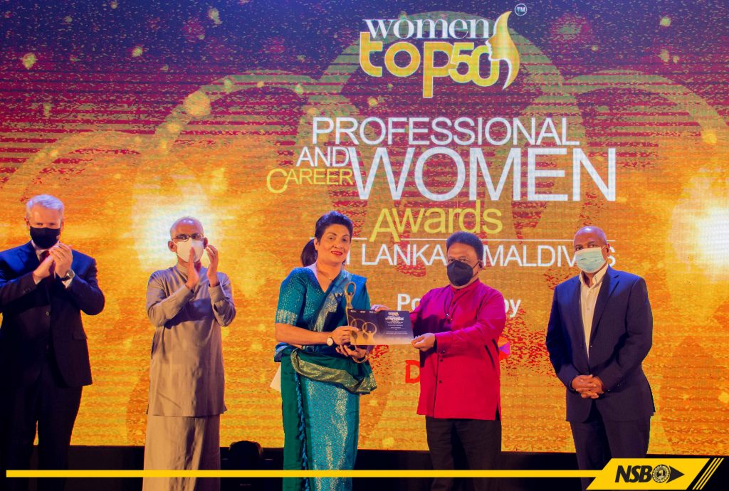 Mrs. Keasila Jayawardena Chairperson NSB chosen as Top Professional